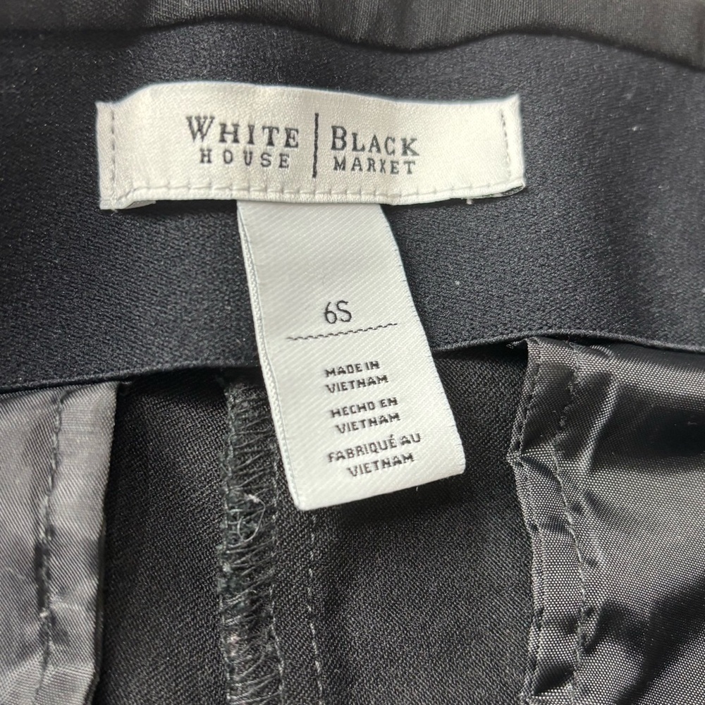 White House Black Market Black Casual Pants Slim Size 6S - Picture 5 of 15